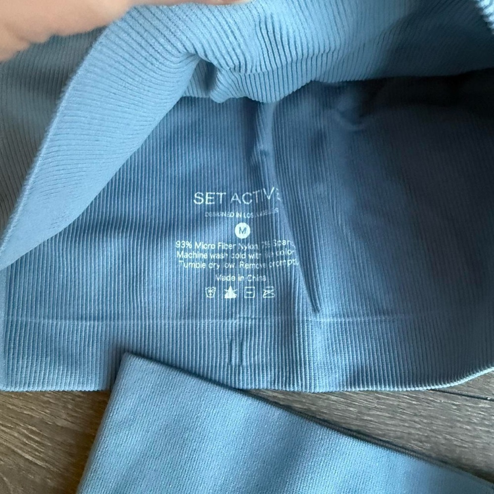Set active Seamless Blue Workout Set - Picture 5 of 6